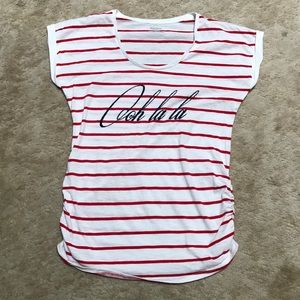 Motherhood maternity striped shirt medium